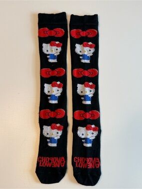 Sanrio Chopova Lowena Collab Hello Kitty 50th Anniversary Socks Sz 35-37 VGUC